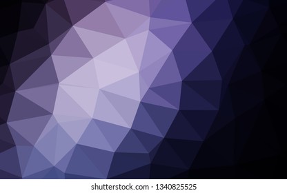 Dark Pink, Blue vector blurry triangle template. Geometric illustration in Origami style with gradient. Textured pattern for background.