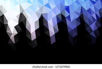Dark Pink, Blue vector blurry triangle pattern. Brand new colorful illustration in with gradient. Polygonal design for your web site.