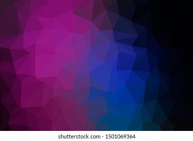 Dark Pink, Blue vector blurry triangle template. Colorful abstract illustration with gradient. Brand new design for your business.