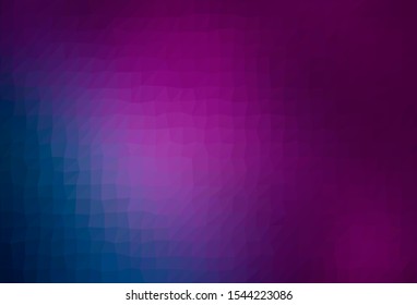 Dark Pink, Blue vector blurry triangle template. Modern geometrical abstract illustration with gradient. Template for a cell phone background.