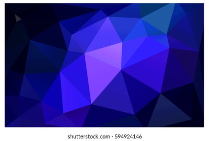 Dark Pink, Blue vector blurry triangle background design. Geometric background in Origami style with gradient. 