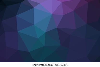 Dark Pink, Blue vector blurry triangle background design. Geometric background in Origami style with gradient. 