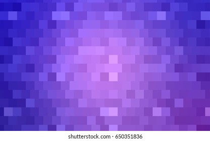 Dark Pink, Blue vector blurry rectangular background. Geometric background in square style with gradient. The pattern can be used for brand-new background.