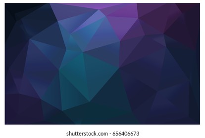 Dark Pink, Blue vector blurry triangle background design. Geometric background in Origami style with gradient. 