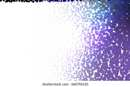 Dark Pink, Blue vector blurry rectangular background. Geometric background in square style with gradient. The pattern can be used for brand-new background.