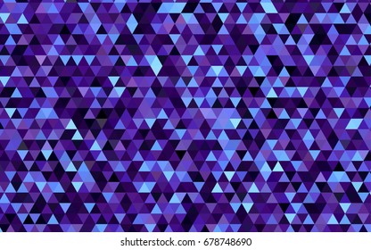 Dark Pink, Blue vector blurry triangle pattern. Creative illustration in halftone style with gradient. The template can be used as a background for cell phones.