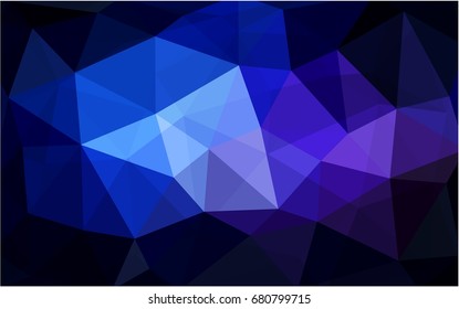 Dark Pink, Blue vector blurry triangle background design. Geometric background in Origami style with gradient. 