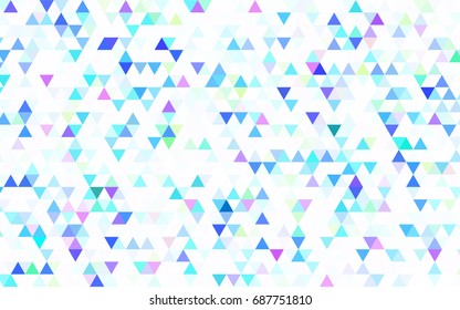 Dark Pink, Blue vector blurry triangle background. A sample with polygonal shapes. The template can be used as a background for cell phones.