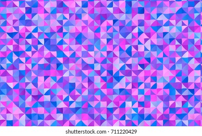 Dark Pink, Blue vector blurry triangle background. Geometric illustration in Origami style with gradient.  Brand-new style for your business design.