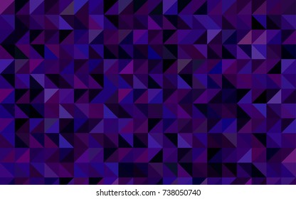 Dark Pink, Blue vector blurry triangle pattern. A vague abstract illustration with gradient. The best triangular design for your business.