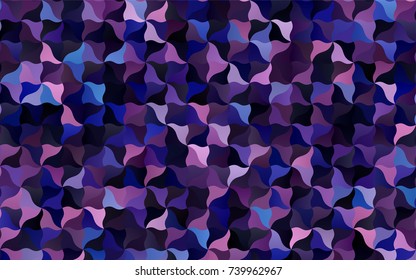 Dark Pink, Blue vector blurry arched pattern. A sample with blurred shapes. The pattern of blurred lines for your business design.