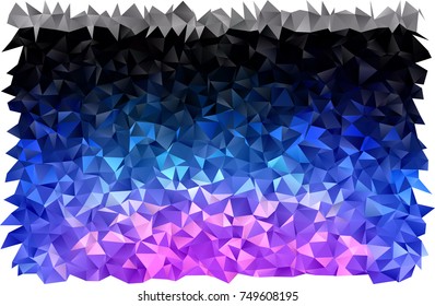 Dark Pink, Blue vector blurry triangle pattern. A vague abstract illustration with gradient. Brand-new style for your business design.