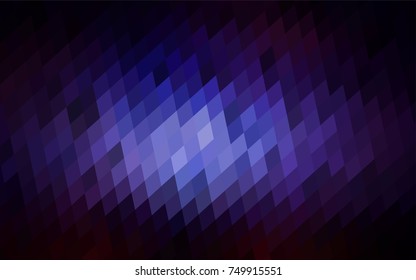 Dark Pink, Blue vector blurry rectangular background. Geometric background in square style with gradient. The pattern can be used for brand-new background.