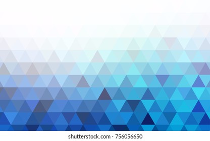 Dark Pink, Blue vector blurry triangle background. Geometric illustration in Origami style with gradient.  The completely new template can be used for your brand book.