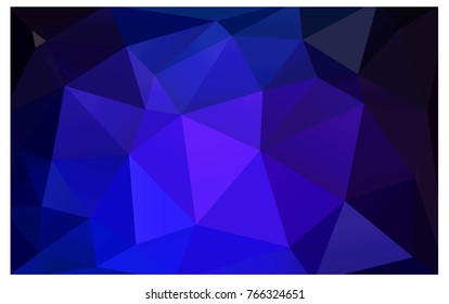 Dark Pink, Blue vector blurry triangle background design. Geometric background in Origami style with gradient. 