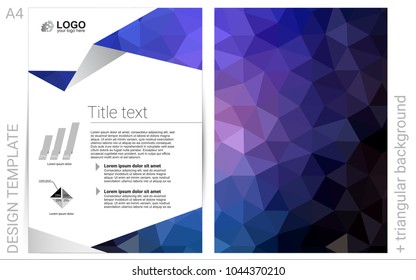 Dark Pink, Blue vector  brochure for ui, ux design. Modern abstract design concept with colorful gradient. Beautiful design for cover of notepads.
