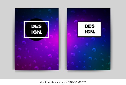 Dark Pink, Blue vector brochure for ui, ux design. Abstract booklet on colored background with gradient. Pattern for beautiful business cards, folders.