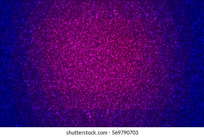 Dark Pink Blue vector christmas polygon background. Low poly Illustration consisting of triangles with snowflakes. Texture background of New Year celebration.