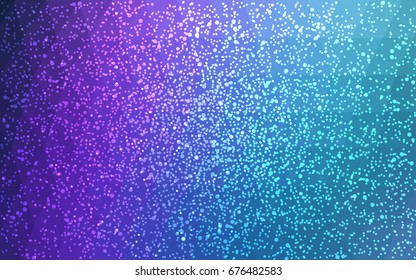 Dark Pink, Blue vector christmas postcard low polygon background. Illustration consisting of triangles. Abstract triangular polygonal origami or crystal design of New Year celebration.
