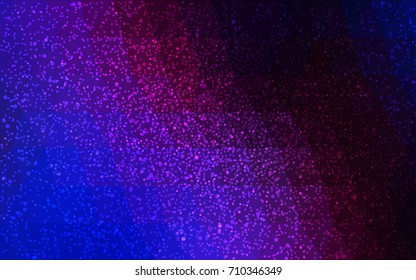 Dark Pink, Blue vector christmas postcard low polygon background. Illustration consisting of triangles. Abstract triangular polygonal origami or crystal design of New Year celebration.