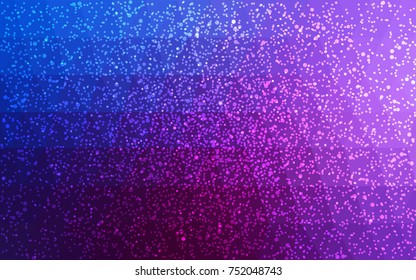 Dark Pink, Blue vector christmas polygon background. Low poly Illustration consisting of triangles with snowflakes. Texture background of New Year celebration.