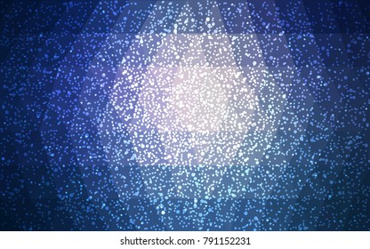 Dark Pink, Blue vector christmas postcard low polygon background. Illustration consisting of triangles. Abstract triangular polygonal origami or crystal design of New Year celebration.