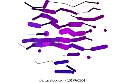 Dark Pink, Blue vector cover with rounded stripes. Shining colored illustration with rounded stripes. The pattern can be used as ads, poster, banner for medicine.
