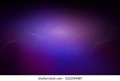 Dark Pink, Blue vector cover with spots. Blurred decorative design in abstract style with bubbles. Completely new template for your brand book.