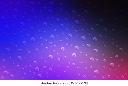 Dark Pink, Blue vector cover with spots. Abstract illustration with colored bubbles in nature style. Completely new template for your brand book.
