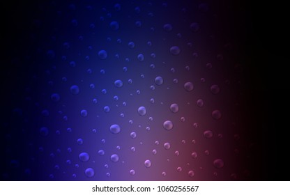 Dark Pink, Blue vector cover with spots. Illustration with set of shining colorful abstract circles. The pattern can be used for ads, leaflets of liquid.