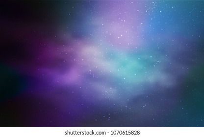 Dark Pink, Blue vector cover with astronomical stars. Modern abstract illustration with Big Dipper stars. Pattern for astronomy websites.