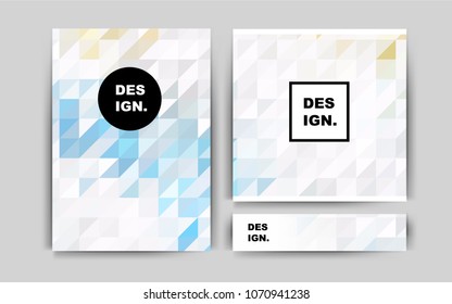 Dark Pink, Blue vector cover for Envelopes. Glitter abstract design concept with text box. Pattern for beautiful business cards, folders.