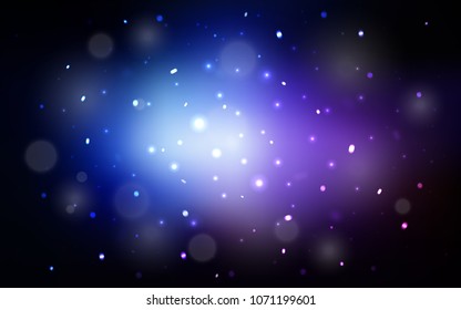 Dark Pink, Blue vector cover with beautiful snowflakes. Modern geometrical abstract illustration with crystals of ice. New year design for your ad, poster, banner.