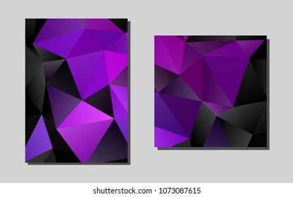 Dark Pink, Blue vector cover for Envelopes. Beautiful colored sample in A4 size. The pattern can be used for any ad, booklets.