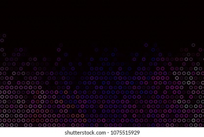 Dark Pink, Blue vector  cover with spots. Blurred bubbles on abstract background with colorful gradient. Beautiful design for your business natural advert.