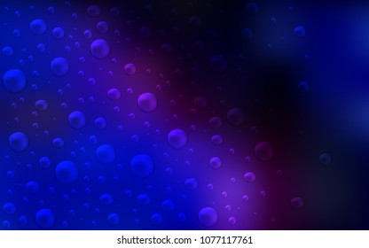 Dark Pink, Blue vector cover with spots. Illustration with set of shining colorful abstract circles. Beautiful design for your business natural advert.