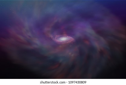 Dark Pink, Blue vector cover with astronomical stars. Glitter abstract illustration with colorful cosmic stars. Smart design for your business advert.