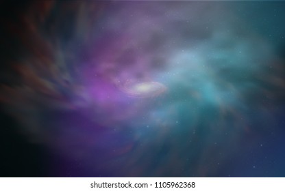 Dark Pink, Blue vector cover with astronomical stars. Glitter abstract illustration with colorful cosmic stars. Pattern for futuristic ad, booklets.
