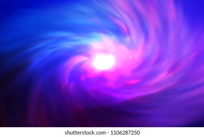 Dark Pink, Blue vector cover with astronomical stars. Shining colored illustration with bright astronomical stars. Smart design for your business advert.