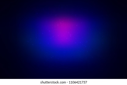 Dark Pink, Blue vector cover with astronomical stars. Shining colored illustration with bright astronomical stars. Best design for your ad, poster, banner.