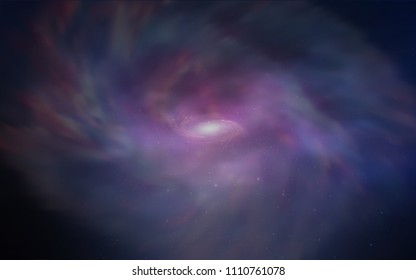 Dark Pink, Blue vector cover with astronomical stars. Shining colored illustration with bright astronomical stars. Smart design for your business advert.