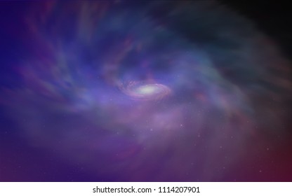 Dark Pink, Blue vector cover with astronomical stars. Modern abstract illustration with Big Dipper stars. Smart design for your business advert.
