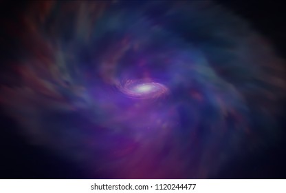 Dark Pink, Blue vector cover with astronomical stars. Shining colored illustration with bright astronomical stars. Smart design for your business advert.