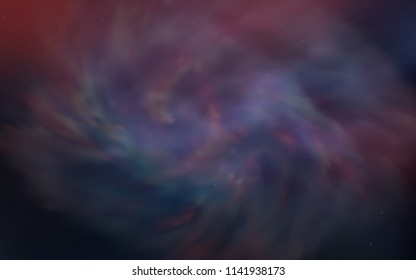 Dark Pink, Blue vector cover with astronomical stars. Blurred decorative design in simple style with galaxy stars. Pattern for astrology websites.