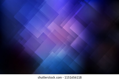 Dark Pink, Blue vector cover with stright stripes. Modern geometrical abstract illustration with Lines. Pattern for ads, posters, banners.