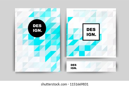 Dark Pink, Blue vector cover for Envelopes. Booklet with textbox on colorful abstract background. Pattern can be used as a template for calendars.