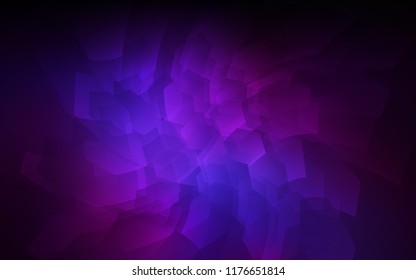 Dark Pink, Blue vector cover with set of hexagons. Illustration with set of colorful hexagons. Pattern can for your ad, booklets.