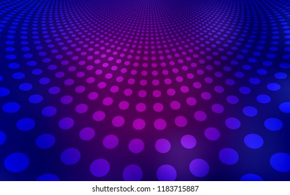 Dark Pink, Blue vector cover with spots. Blurred decorative design in abstract style with bubbles. Pattern can be used for ads, leaflets.