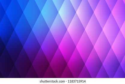 Dark Pink, Blue vector cover in polygonal style. Illustration with set of colorful rectangles. Modern template for your landing page.