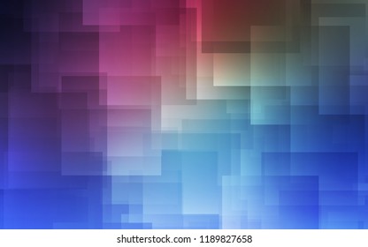Dark Pink, Blue vector cover with stright stripes. Decorative shining illustration with lines on abstract template. The pattern for ad, booklets, leaflets.